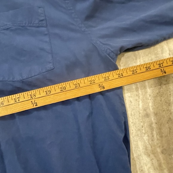 Tommy Bahama Silk Blend Men's XL Blue Button Down Shirt Casual Coastal Vacation - Picture 12 of 13